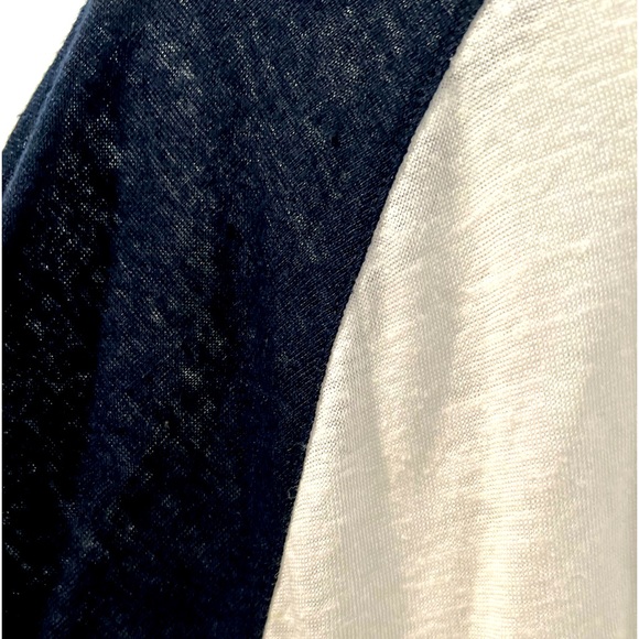 Vince Linen Baseball Crew Neck Long Sleeve Shirt - Picture 4 of 7